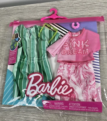 Barbie Moda Rosa Sueño Camiseta Falda Pulsera Mameluco Conjunto Gafas de sol ¡Nuevo! Foto 1 de 4