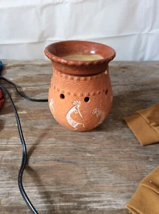 Scentsy Terracotta Kokopelli Full Size Electric Wax Warmer Southwest Boho 6” - Picture 1 of 1