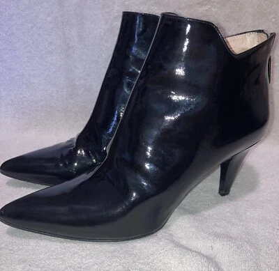 Botas al tobillo Aquatalia By Marvin K charol negro tacón punta talla 9,5 Foto 1 de 4