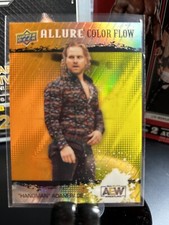 HANGMAN ADAM PAGE: 2023 Upper Deck Allure AEW🔥COLOR FLOW🚨Orange/Yellow #R-23