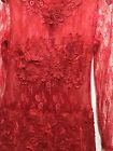 Caribbean Queen red lace mini dress ize S