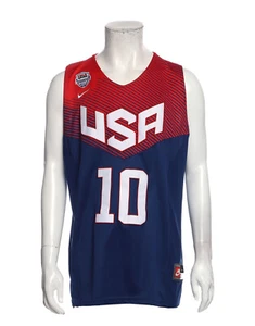 Nike Team Jersey Size Large #10 NBA Kyrie Irving Blue USA Basketball FIBA World - Picture 1 of 4