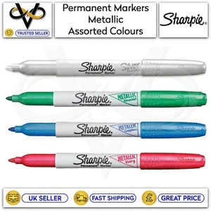 Sharpie Fine Point Permanent Marker Pens Metallic Colours School/Work/Office - Picture 1 of 5