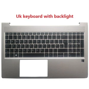Laptop NEW FOR HP ProBook 450 G8 455 G8 UK Keyboard Upper Palmrest Case - Picture 1 of 5