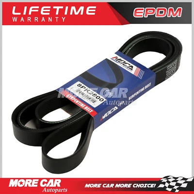 Correa serpentina EPDM compatible con Dodge Ram 2500-5500 2003-2012 sin aire acondicionado 6,7 L 8PK2800 Foto 1 de 4