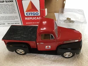CITGO 1948 FORD F-1 PICKUP BANK TOY TRUCK 7th IN SERIES DIE CAST METAL NIB. 1996 - Picture 1 of 9