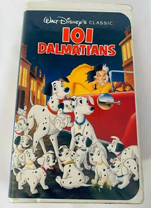 Walt Disney Classic 101 Dalmations VHS Película #1263 Clam Shell Cruella de Vil - Imagen 1 de 6