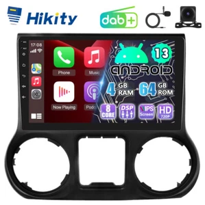 DAB+ 8-Core Android13 Autoradio Für Jeep Wrangler JK 11-18 mit CarPlay GPS Navi - Bild 1 von 15
