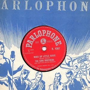 GREAT KING BROTHERS 78 WAKE UP LITTLE SUSIE / WINTER WONDERLAND PARL R4367 V+ - Imagen 1 de 2