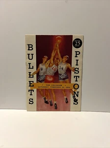 1954 Baltimore Bullets Spiel Programm 20.02.54 vs. Ft Wayne Kolben nicht bewertet sehr guter Zustand - Bild 1 von 4
