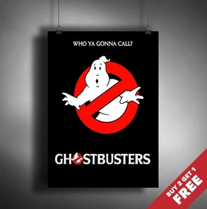 GHOST BUSTERS Poster A3 / A4 Classic Fantastic Movie Kunstdruck Wohndeko - Bild 1 von 2