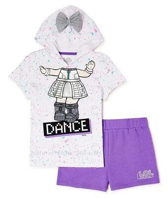 LOL L.O.L Sorpresa Niñas Talla 4-10 Sudadera con Capucha Camiseta Pantalones Cortos Conjunto Disfraz Muñeca Foto 1 de 4
