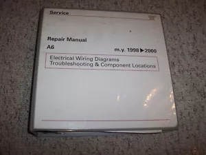 1998-2000 Audi A6 Quattro Electrical Wiring Diagrams Troubleshooting Manual 1999 - Foto 1 di 1