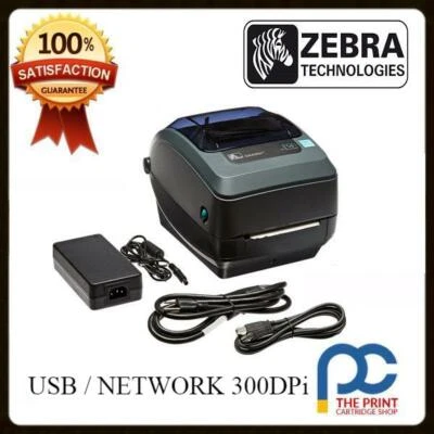 Zebra GX430t  Thermal Transfer Docket Printer 300 DPi USB & Network RJ45 - Image 1 of 3