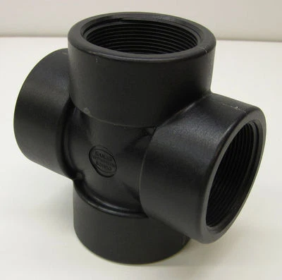 Banjo CR200 Cross, 2" NPT, Glass Reinforced Polypropylene, Schedule 80, 150 psi - Image 1 of 3