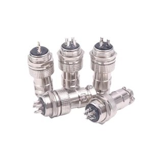 2/3/4/5/6/7/8-10Pin Aviation Plug Socket Male Female Connector Panel Metal GX20 - Picture 1 of 17