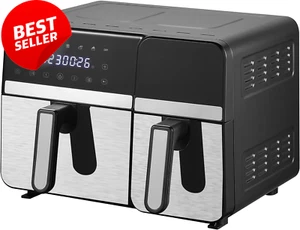 10L Digital Dual Zone Air Fryer Family-Sized, Dual Temperature Control, 8 Preset - Picture 1 of 12