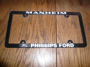 Phillips Ford Manheim Plastic License Plate Surround - NOS - Picture 1 of 2