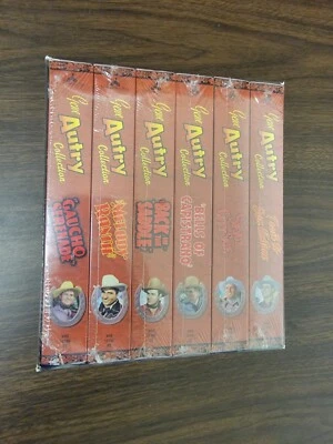 Gene Autry Collection 6 VHS Tapes Series One Six Shooter Box Set Western SEALED! - Image 1 of 2