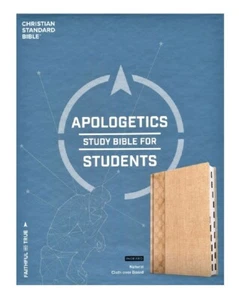 Holman CSB Apologetics Bible; Natural Cloth on Board; Index; 10 Point; Damaged - Imagen 1 de 7