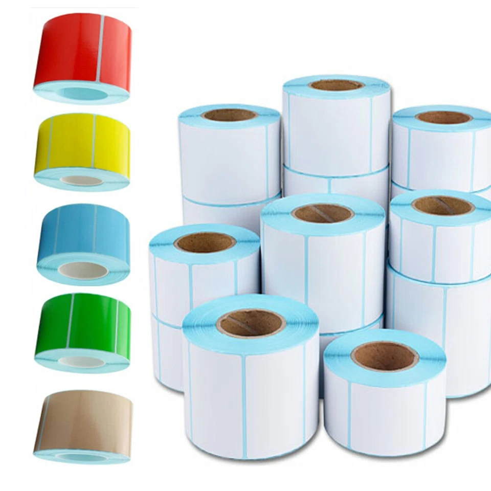 Blank Heat-Sensitive Label Thermal Tags Shipping Pack Print Label 10*10/15cm Lot - Image 1 of 3