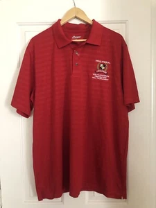 Paragon Men’s US/Canadian Firefighters Golf Tournament Polo Shirt Size XL Red - Picture 1 of 8