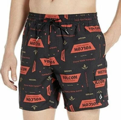 NWT Men Volcom True Volley 17" Boardshorts Multicolor Size XL - Image 1 of 4
