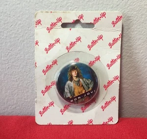 Vintage 70s/80s Bon Jovi / Rock Music / Button - Imagen 1 de 5