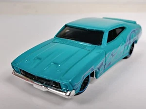 '73 Ford Falcon XB Hot Wheels 2021 Flames Series Turquoise PR5 Wheels 1:64 Loose - Picture 1 of 8