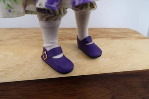 Nuevos zapatos Monique púrpura espléndidos para muñeca Dianna Effner Little Darling 50 mm - Imagen 1 de 2