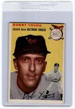 1954 Topps Bobby Young Baltimore Orioles #8
