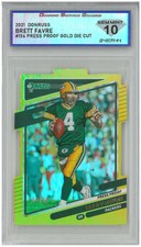 2021 Donruss BRETT FAVRE #156 Press Proof Gold Die Cut 06/25 💎 DSG 10 Gem Mint