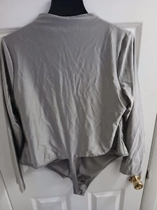 Skims Disco Langarm Tanga Body Damen 4X Silber Reißverschluss BS-BDY-2238 G58-30 - Bild 1 von 3