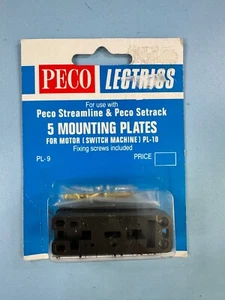 Peco PL-9 Turnout Motor Mounting Plates PL-10 series (5 Pack) - Picture 1 of 1