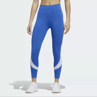 Leggings ADIDAS para mujer BT Block tiro alto 7/8 - azul gloria Foto 1 de 4