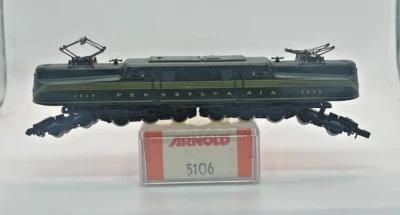 N Scale Arnold 5106 Pennsylvania Railroad Green Locomotive Original Box - Image 1 of 4