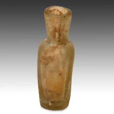 ANCIENT ISLAMIC 7TH C. HAND BLOWN MOLD GLASS VESSEL MEDITERRANEAN ROMAN EMPIRE