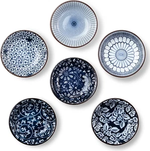 Dipping Bowls, Soy Sauce Dish Ceramic, 3 OZ Small Serving Bowls for Side Dishes - Picture 1 of 12