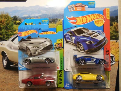 Hot Wheels Aston Martin ЛОТ ТОВАРОВ 4 МАСТЕРСКАЯ 1963 VANTAGE GT3 V12 SPEEDSTER V8 VANTAGE - Изображение 1 из 4