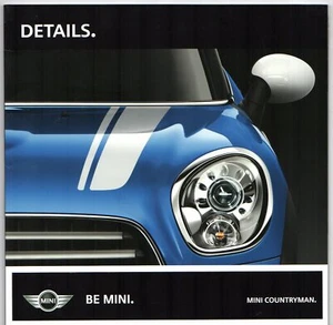 Mini Countryman Specifications 2012-13 UK Market Sales Brochure One Cooper S D - Picture 1 of 3