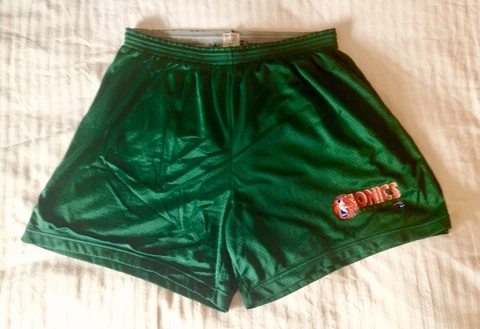 NEW!!! RARE!!! Vintage 1990's Seattle Supersonics Practice Shorts Sz XXL 44 / 46 Cover