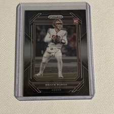 2022 Panini Chronicles Prizm Black  Brock Purdy PB-8 Rookie Card