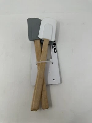 Набор из 4 силиконовых лопаток The Cellar белый и серый - Изображение 1 из 4