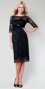 Tiffany Rose Amelia Maternity Dress Short black motherhood 4 - 6 Small S - Picture 1 of 2
