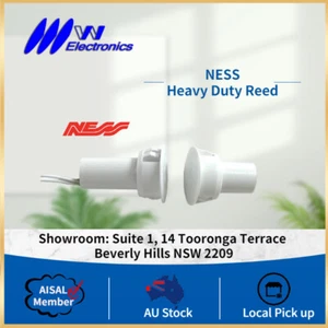 Ness Heavy Duty 19mm Recessed Reed Switch White - Picture 1 of 2