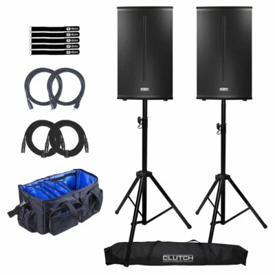 Par de altavoces de audio profesional FBT X-LITE 115A 15" Bluetooth DJ con paquete de soportes Foto 1 de 4