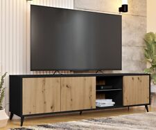 TV-Lowboard Ovessi 2K1D Modern TV-Tisch TV-Schrank Wohnzimmer Mediaschrank M24