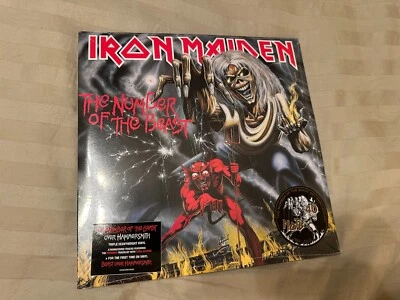 IRON MAIDEN - THE NUMBER OF THE BEAST/BEAST OVER HAMMERSMITH (3 LP) NEW/SEALED - Image 1 of 2