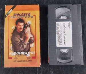 Violento Amanecer VHS 1991 Sergio Goyri Spanish Language Mexican Telestar - Picture 1 of 2