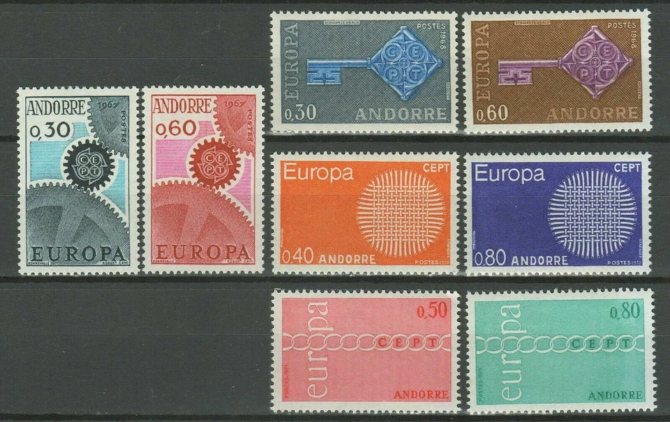 Andorra 1967/1980 ☀ Europa (4 cpl sets) ☀ MNH** - Image 1 of 2